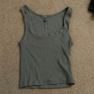Skims cotton rib tank top